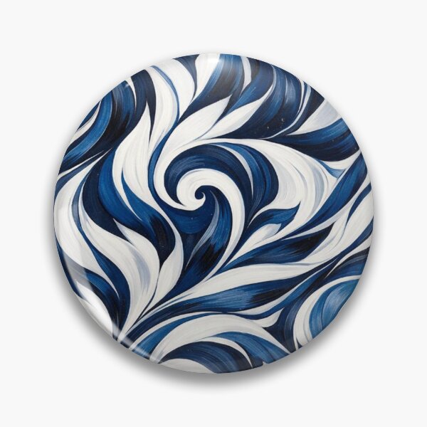 Item preview,  Navy White Swirling Abstract Vortex designed and sold by optimusprime39.