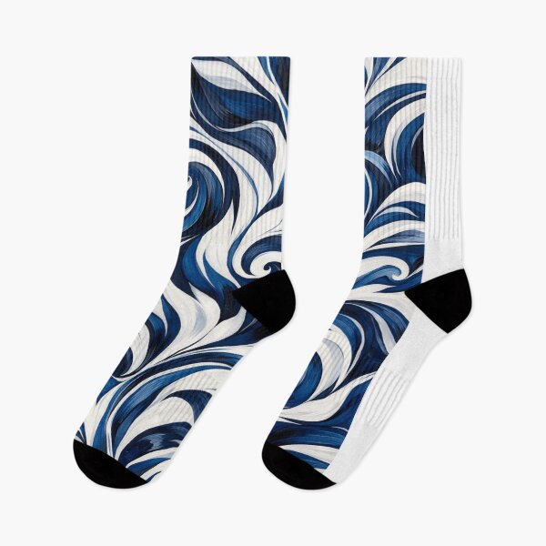 Item preview,  Navy White Swirling Abstract Vortex designed and sold by optimusprime39.