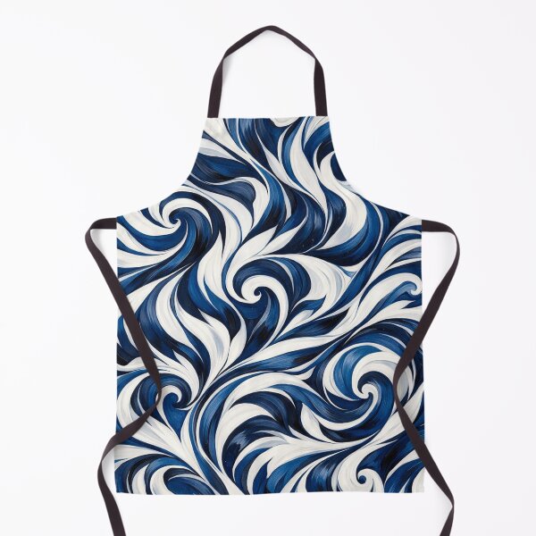 Item preview, Navy White Swirling Abstract Vortex designed and sold by optimusprime39.