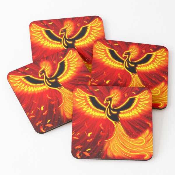 Item preview, I Rise, I Fly: Celestial Phoenix Rising (Fire and Flame Edition) designed and sold by Cosmic Cats Studio.