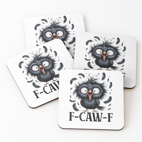 Item preview, F-Caw-F Black Crow Black Bird Funny Crow F-Caw-F designed and sold by Juansustait.