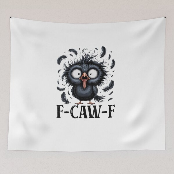 Item preview, F-Caw-F Black Crow Black Bird Funny Crow F-Caw-F designed and sold by Juansustait.