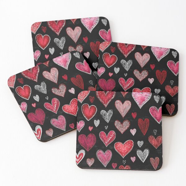 Item preview, Chalkboard Hearts designed and sold by Boddicca.