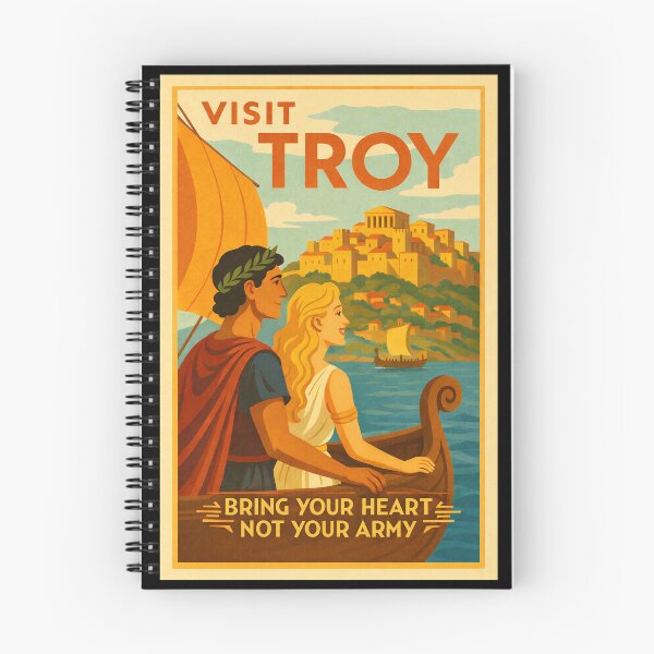 Item preview, Troy travel poster designed and sold by Studio Astra.