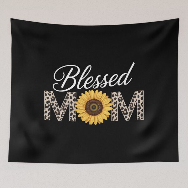 Item preview, Leopard Blessed Mom Sunflower Mom Life Mother's Day designed and sold by AsteriskDatBArt.