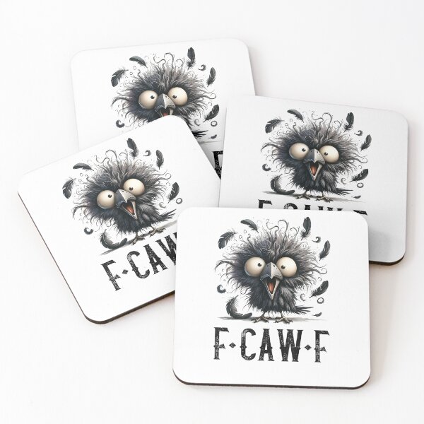 Item preview, -Caw-F Black Crow Black Bird Funny Crow F-Caw-F designed and sold by Juansustait.