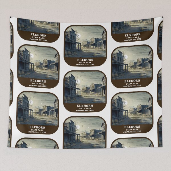 Item preview, Vintage Elkhorn State Park (Montana State Park) designed and sold by RabbitK.