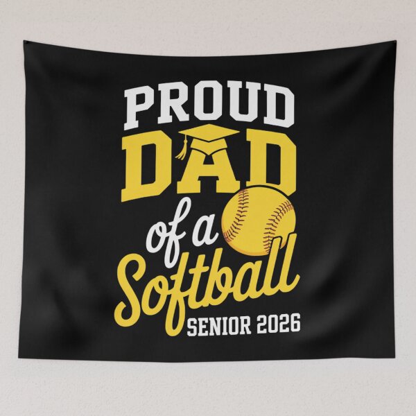 Item preview, Proud Mom of a Softball Senior class of 2026 graduation designed and sold by AsteriskDatBArt.