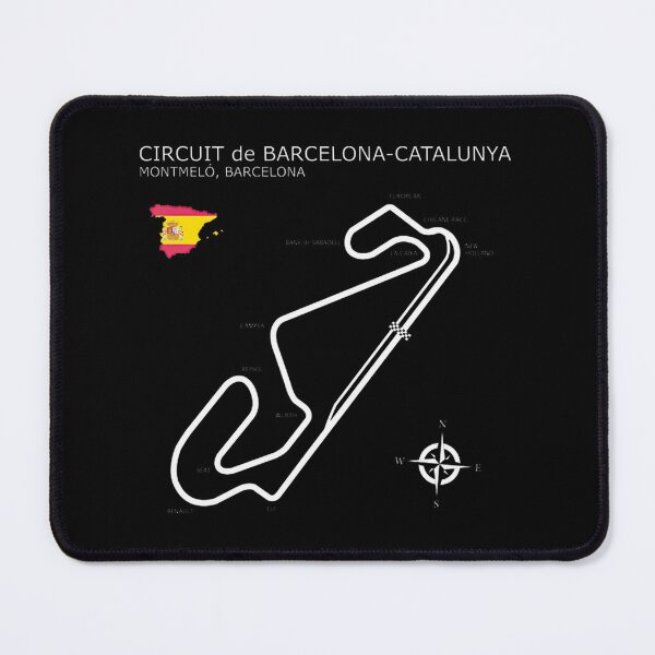 Item preview, Barcelona Racing Track Spain Map Design, Merch By Amazon, Redbubble, Teepublic, Limited Edition, Pe designed and sold by HalloFrogs.