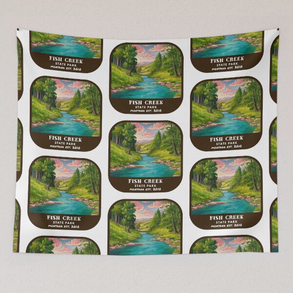 Item preview, Vintage Fish Creek State Park (Montana State Park) designed and sold by RabbitK.
