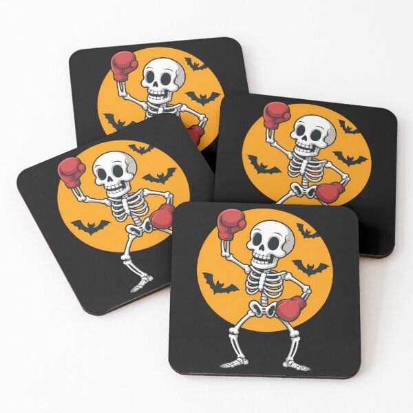 Item preview, Skeleton Boxing Lovers Spooky Halloween Boxer Moon designed and sold by FaithAbbott.