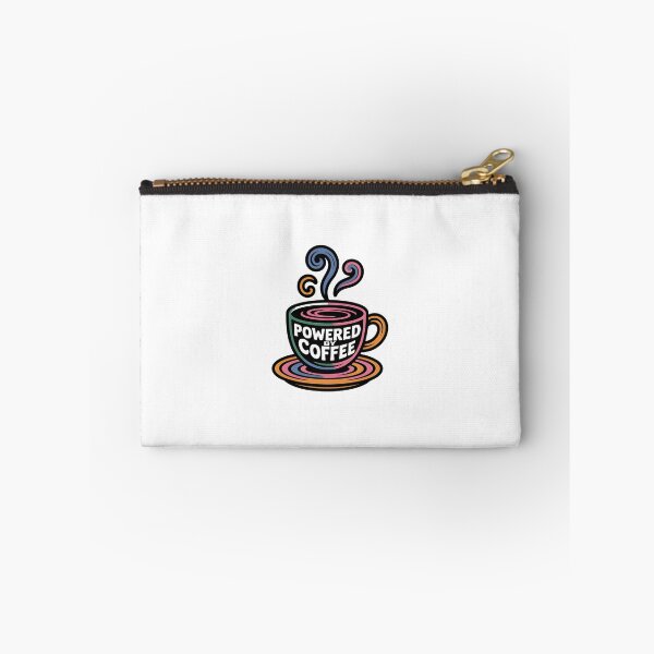 Item preview, Powered by Coffee – Colorful Caffeine Lover Sticker designed and sold by StickerNexa.