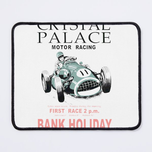 Item preview, Crystal Palace Motor Racing Vintage Poster Art, Merch By Amazon, Redbubble, Teepublic, Limited Edit designed and sold by OddlyUpliftings.