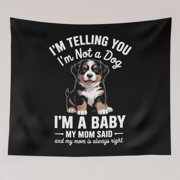 Item preview, Womens Cute Not A Dog Baby Mom Says Bernedoodle Dog Lover designed and sold by AsteriskDatBArt.