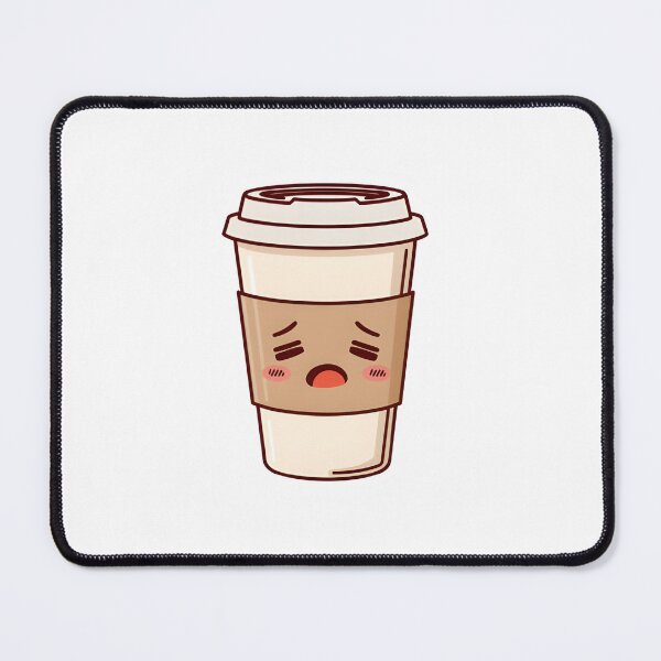 Item preview, Sleepy Coffee Cup – Cute Tired Caffeine Lover Illustration designed and sold by StickerNexa.