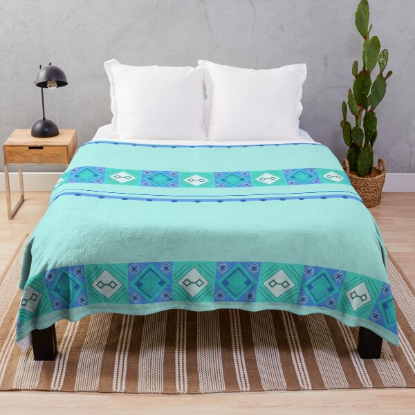 Item preview, Modern Tribal Turquoise Geometric Pattern designed and sold by SulariTDsign.