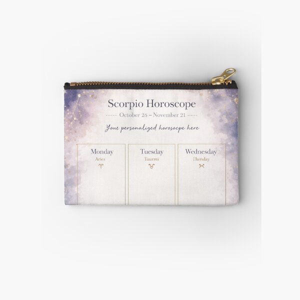 Item preview, Personalized Weekly Horoscope Planner Zodiac Wall Art Print designed and sold by goodcrystals.