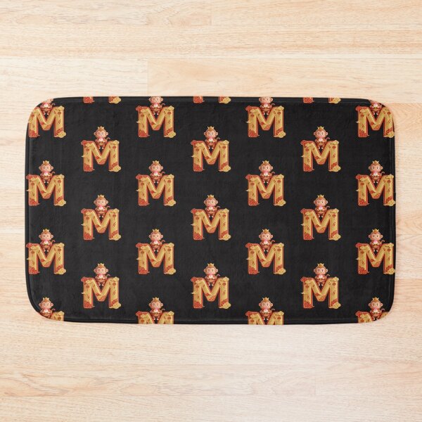 Item preview, Monkey King with Peach on Letter M – Lunar New Year Blessings designed and sold by kunsuriyapaisan Paranee.