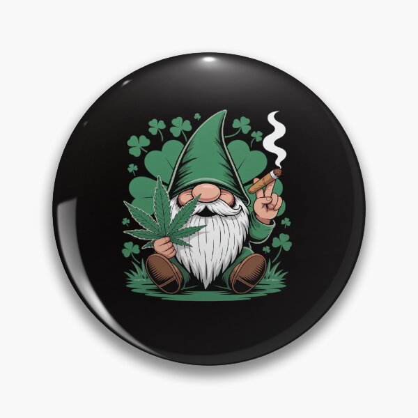 Item preview, Gnome Cannabis 420 St Patrick's Day Shamrock designed and sold by HesterFoley.