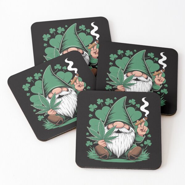 Item preview, Gnome Cannabis 420 St Patrick's Day Shamrock designed and sold by HesterFoley.