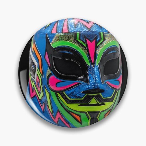 Item preview, Retro Blue Glitter Lucha Libre Guy Fawkes Hybrid Mask designed and sold by Brendan Arthur Ring.