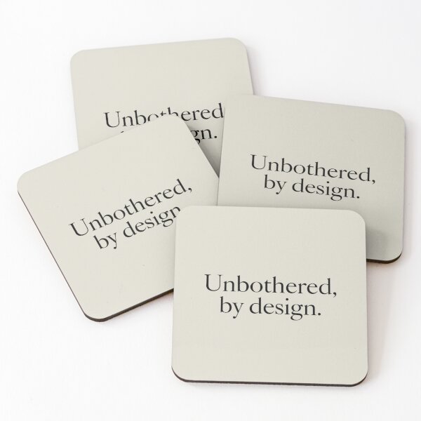 Item preview, Unbothered By Design – Modern Minimal Confidence Quote designed and sold by Irene Catchmind.