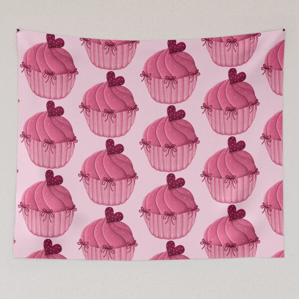 Item preview, Sweet pink cupcake with heart chocolate for Valentine's Day celebration designed and sold by Puifai2489.