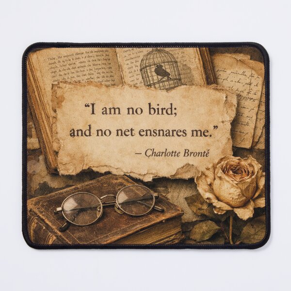 Item preview, Charlotte Brontë Quote – Dark Academia Vintage Design designed and sold by Mauswohn.