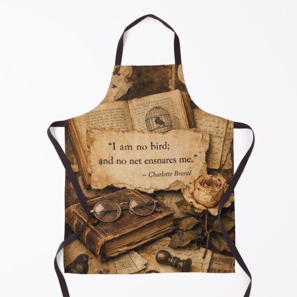 Item preview, Charlotte Brontë Quote – Dark Academia Vintage Design designed and sold by Mauswohn.