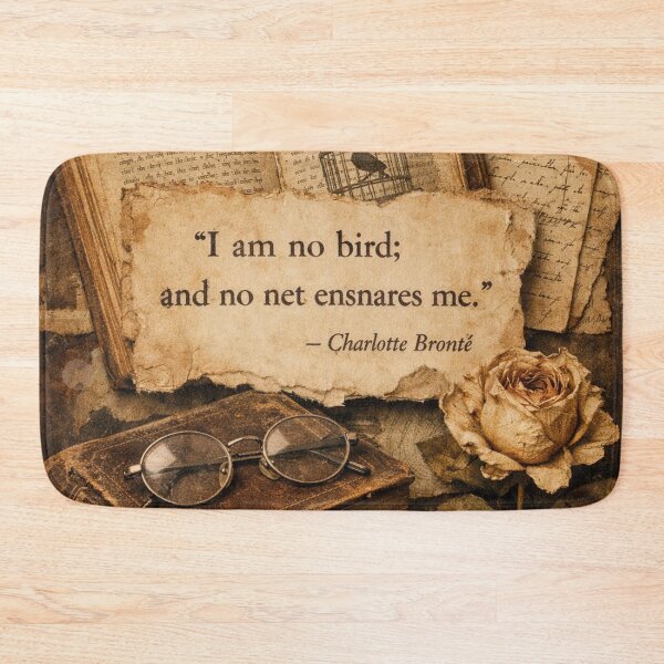 Item preview, Charlotte Brontë Quote – Dark Academia Vintage Design designed and sold by Mauswohn.