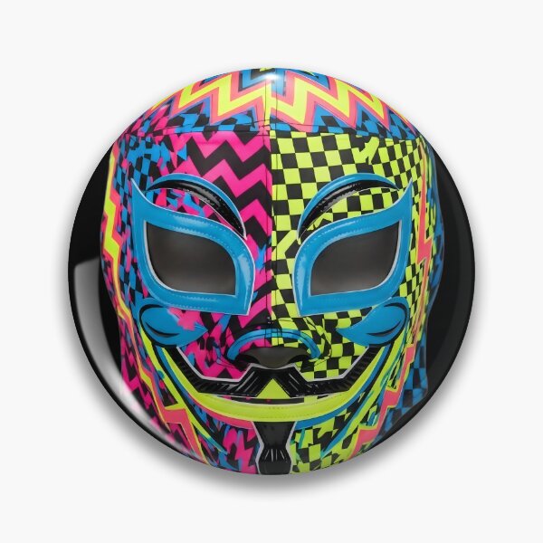 Item preview, ​Retro 80s ZigZag Lucha Libre Rebel Mask designed and sold by Brendan Arthur Ring.