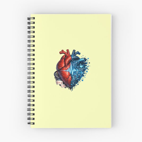 Item preview, Analog Heart, Digital World – Human Emotion Meets Futuristic Technology Art Design designed and sold by Fashion Empire.
