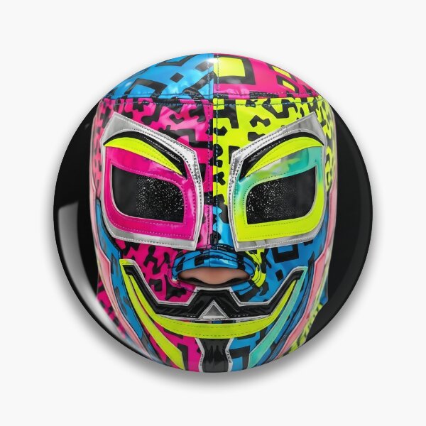 Item preview, Retro 80s Geometric Lucha Libre Rebel Mask designed and sold by Brendan Arthur Ring.