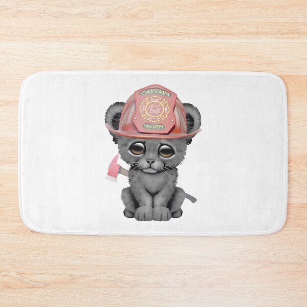 Item preview, Cute Black Panther Cub Firefighterpng, Merch By Amazon, Redbubble, Teepublic, Limited Edition, Perf designed and sold by BooZooBoutique.