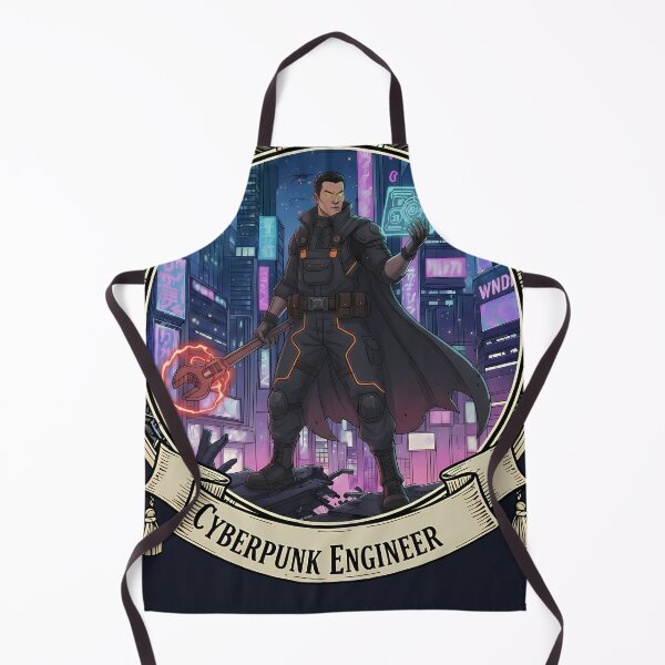 Item preview, Cyberpunk Engineer Tech Emblem designed and sold by Ekracreatives.