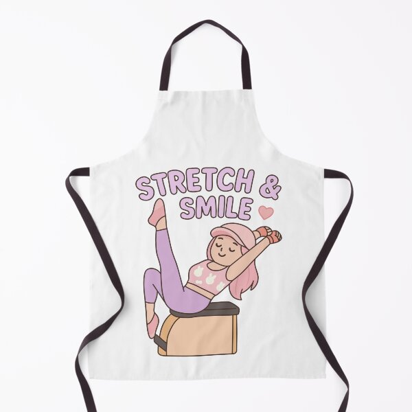 Item preview, Stretch & Smile Pilates – Cute Pink Pilates Girl Workout Design designed and sold by PTMinimalShop.