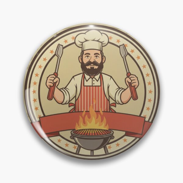 Item preview, The Grill Sergeant - Backyard BBQ Commander Art designed and sold by NonditStudio.