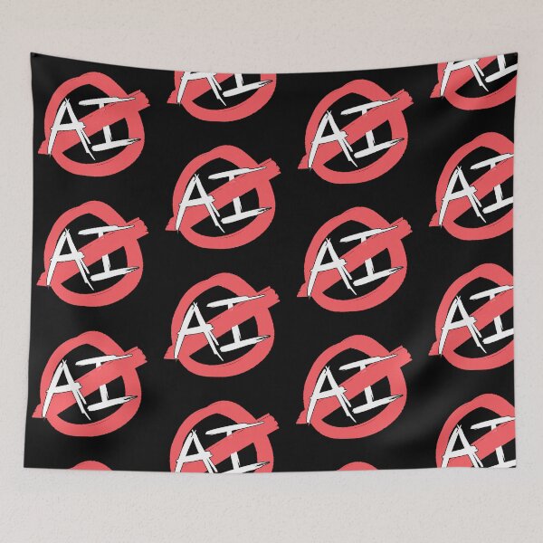 Item preview, Anti Artificial Intelligence Graffiti designed and sold by BobbyMillsArt.