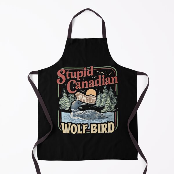 Item preview, Stupid Canadian Wolf Bird Humor Quote designed and sold by stanton88.