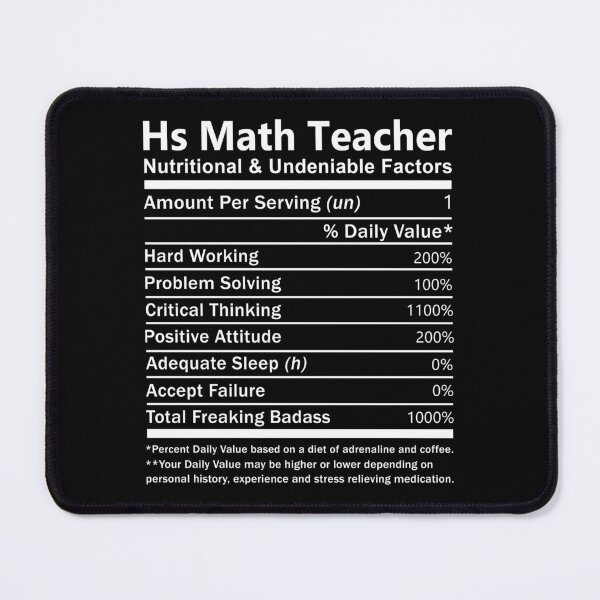 Item preview, Hs Math Teacher designed and sold by aswmhmlc71.