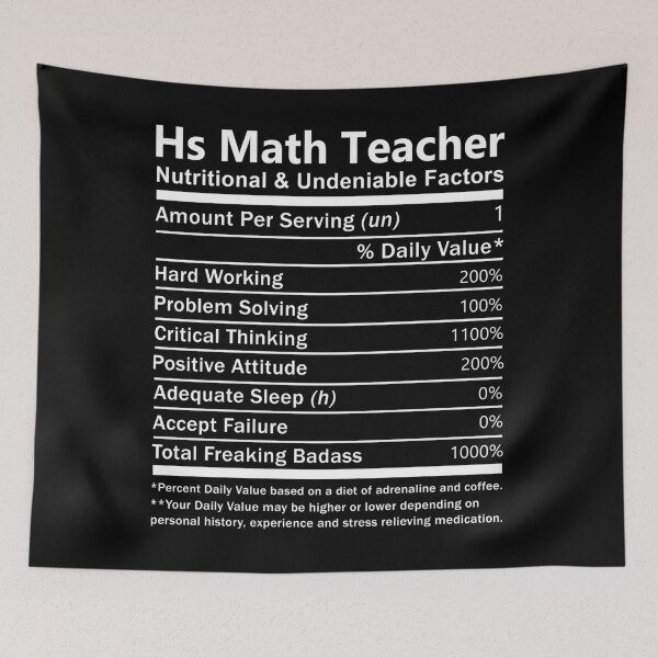 Item preview, Hs Math Teacher designed and sold by aswmhmlc71.