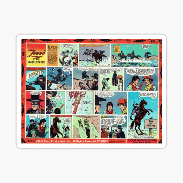 Le Journal de Zorro™ 679a Sticker