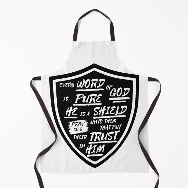 Item preview, Proverbs 30:5 Word of God Shield Typography designed and sold by Clothed in Scripture.