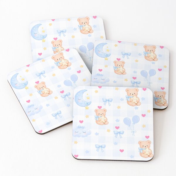 Item preview, Cute Teddy Bear Nursery Pastel Pattern designed and sold by ClamberryStudio.