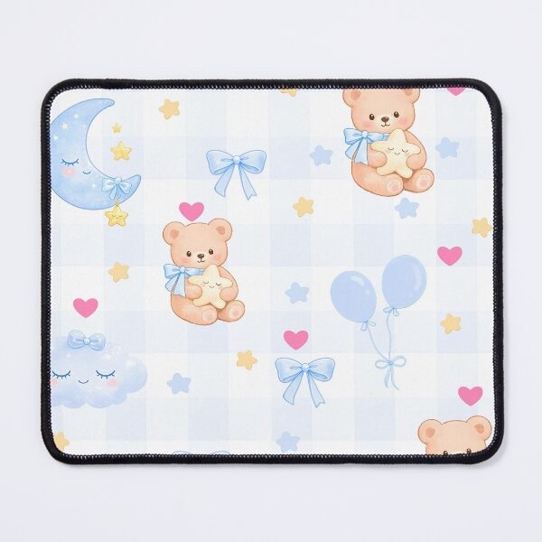 Item preview, Cute Teddy Bear Nursery Pastel Pattern designed and sold by ClamberryStudio.