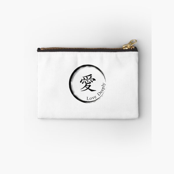 Item preview, Love Deeply Sticker Sumi-e Ukiyo-e Watersplash ink Art designed and sold by blacksealstudio.