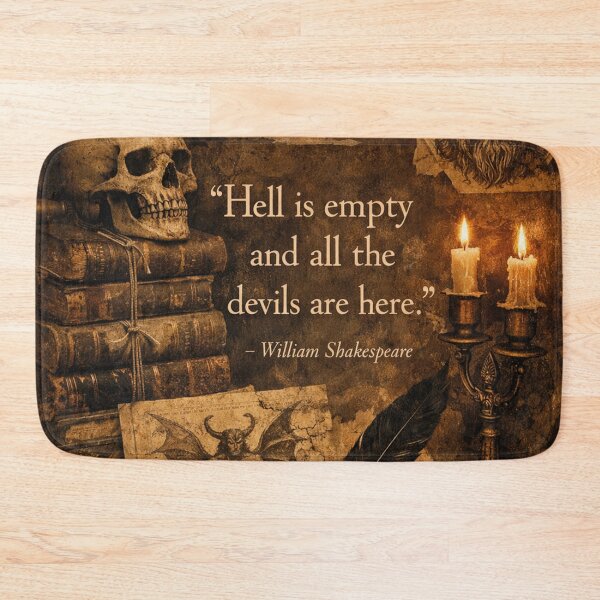 Item preview, Hell is empty – Shakespeare Dark Academia Design designed and sold by Mauswohn.