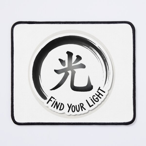 Item preview, Find Your Light Sticker Sumi-e Ukiyo-e Watersplash ink Art designed and sold by blacksealstudio.