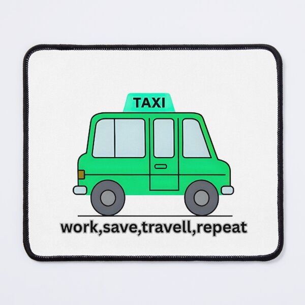 Item preview, Funny City Cab Design for Travel & Urban Lovers designed and sold by RHINOHANDICRAFT.