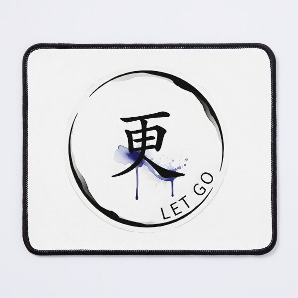 Item preview, Let Go Sticker Sumi-e Ukiyo-e Watersplash ink Art designed and sold by blacksealstudio.